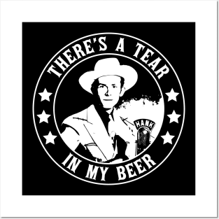 Hank Williams Sr - There's a Tear in My Beer Posters and Art